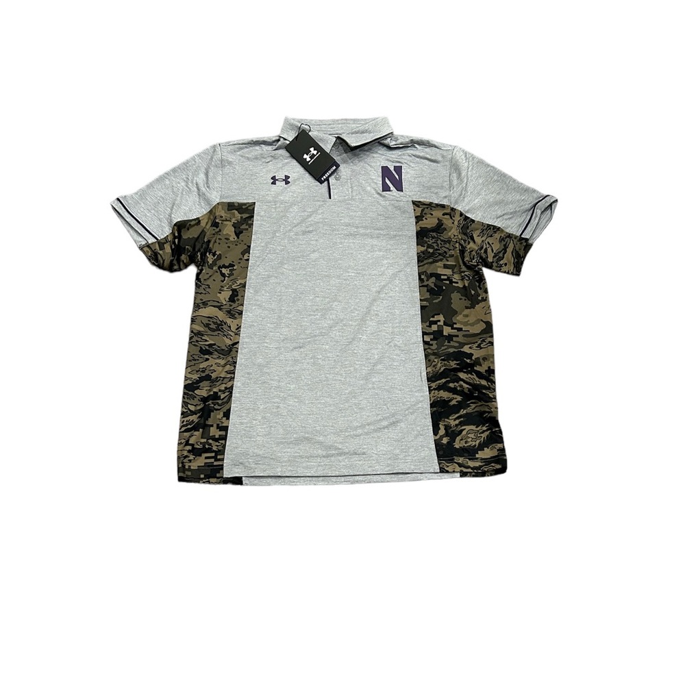 Northwestern‎ Wildcats Under Armour Freedom Camo Men’s Polo Shirt